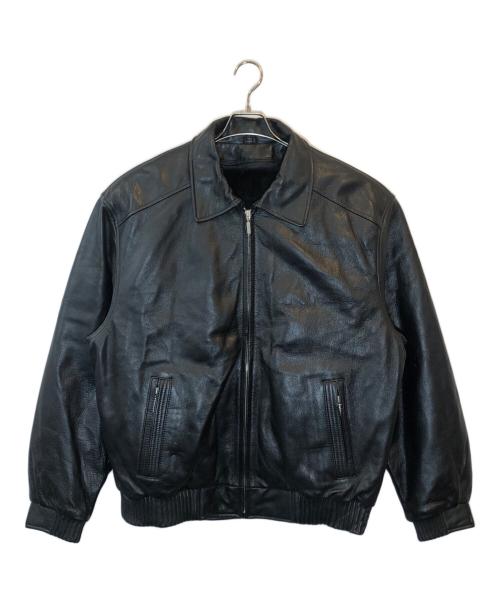 BOSS HUGO BOSS（ボス ヒューゴボス）BOSS HUGO BOSS (ボス ヒューゴボス) ライナー付きレザージャケット ブラック サイズ:SIZE Lの古着・服飾アイテム