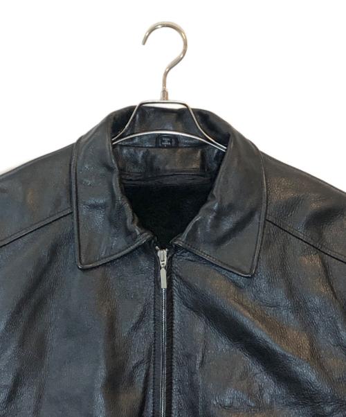 BOSS HUGO BOSS（ボス ヒューゴボス）BOSS HUGO BOSS (ボス ヒューゴボス) ライナー付きレザージャケット ブラック サイズ:SIZE Lの古着・服飾アイテム