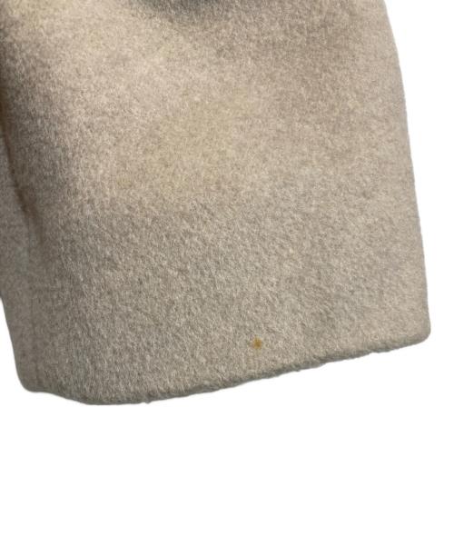 MaxMara（マックスマーラ）MaxMara (マックスマーラ) ノーカラー カシミヤ混コート ベージュ サイズ:38の古着・服飾アイテム