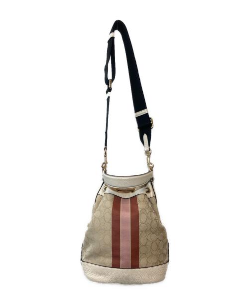 COACH（コーチ）COACH (コーチ) デンプシー ドローストリング バケット バッグ アイボリーの古着・服飾アイテム