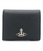 Vivienne Westwoodヴィヴィアンウエストウッド）の古着「SAFFIANO 2つ折り財布」｜ブラック