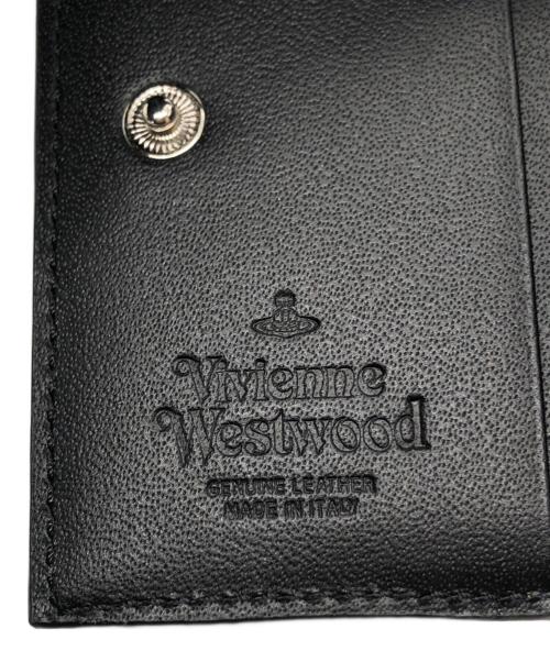 Vivienne Westwood（ヴィヴィアンウエストウッド）Vivienne Westwood (ヴィヴィアンウエストウッド) SAFFIANO 2つ折り財布 ブラック サイズ:下記参照の古着・服飾アイテム