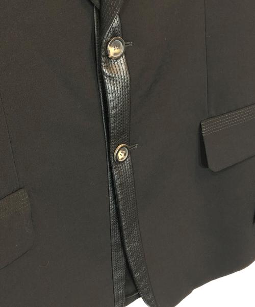 VERSACE（ヴェルサーチェ）VERSACE (ヴェルサーチェ) ノッチドラペルテーラードジャケット ブラック サイズ:５０の古着・服飾アイテム