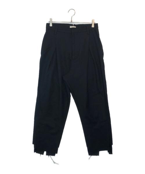 BED J.W. FORD（ベッドフォード）BED J.W. FORD (ベッドフォード) タックレイヤーウールパンツ ブラック サイズ:1の古着・服飾アイテム