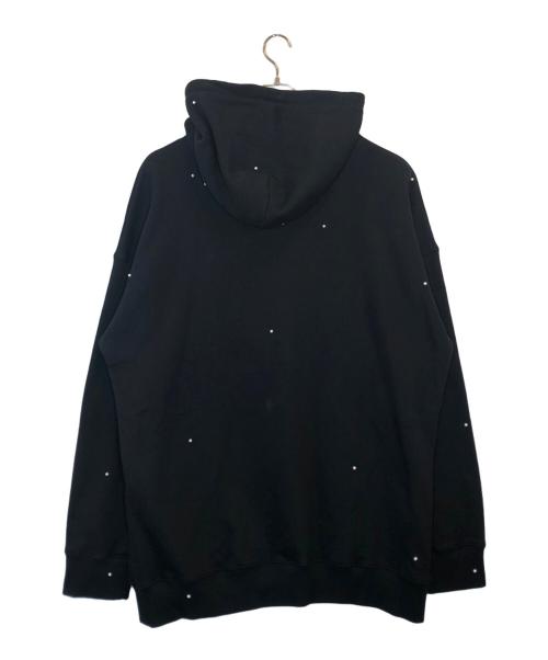 Kimhekim（キムヘキム）KIMHEKIM (キムヘキム) パール ビッグシルエットパーカー ブラック サイズ:OSの古着・服飾アイテム