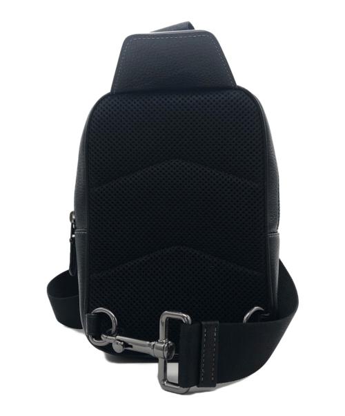 COACH（コーチ）COACH (コーチ) レーサー スリング パック・ヴァーシティ モチーフ ブラックの古着・服飾アイテム