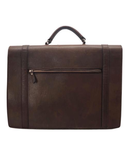 BRUNELLO CUCINELLI（ブルネロクチネリ）BRUNELLO CUCINELLI (ブルネロクチネリ) カーフスキン ブリーフケース ブラウンの古着・服飾アイテム