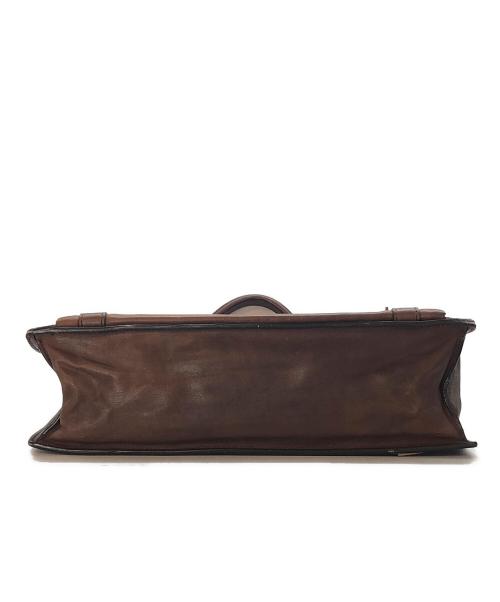 BRUNELLO CUCINELLI（ブルネロクチネリ）BRUNELLO CUCINELLI (ブルネロクチネリ) カーフスキン ブリーフケース ブラウンの古着・服飾アイテム