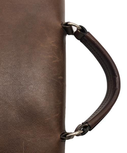 BRUNELLO CUCINELLI（ブルネロクチネリ）BRUNELLO CUCINELLI (ブルネロクチネリ) カーフスキン ブリーフケース ブラウンの古着・服飾アイテム