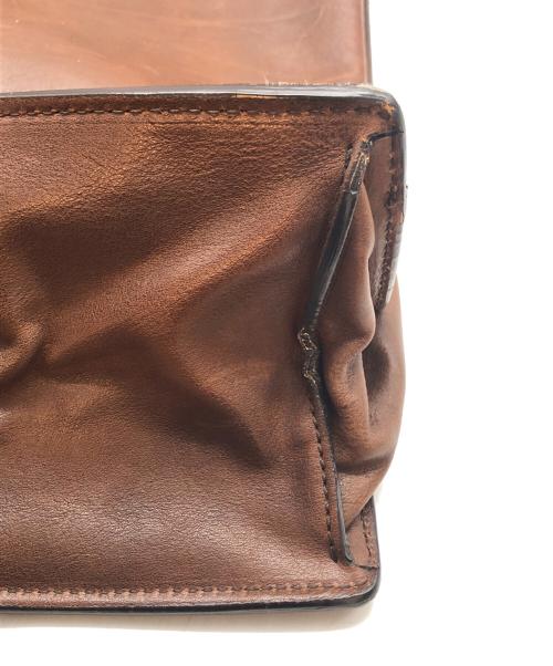 BRUNELLO CUCINELLI（ブルネロクチネリ）BRUNELLO CUCINELLI (ブルネロクチネリ) カーフスキン ブリーフケース ブラウンの古着・服飾アイテム