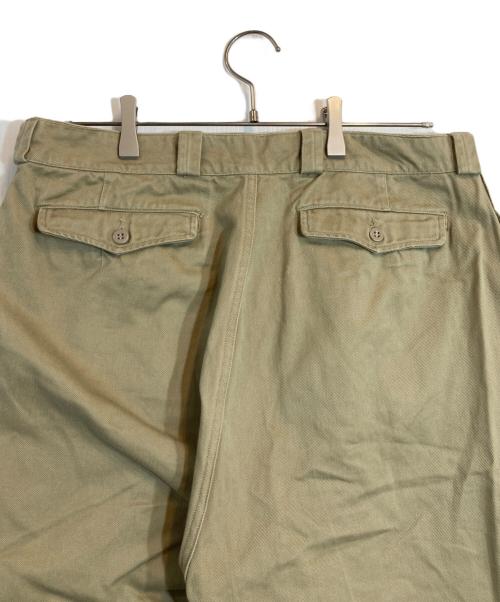 French Army（フランス軍）French Army (フレンチアーミー) M-52 2タック コットン パンツ ベージュ サイズ:35の古着・服飾アイテム