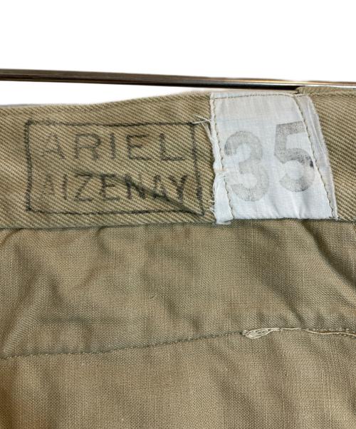 French Army（フランス軍）French Army (フレンチアーミー) M-52 2タック コットン パンツ ベージュ サイズ:35の古着・服飾アイテム