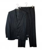 DOLCE & GABBANAドルチェ＆ガッバーナ）の古着「3ピースピンストライプセットアップスーツ」｜ブラック