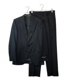DOLCE & GABBANA（ドルチェ＆ガッバーナ）の古着「3ピースピンストライプセットアップスーツ」｜ブラック