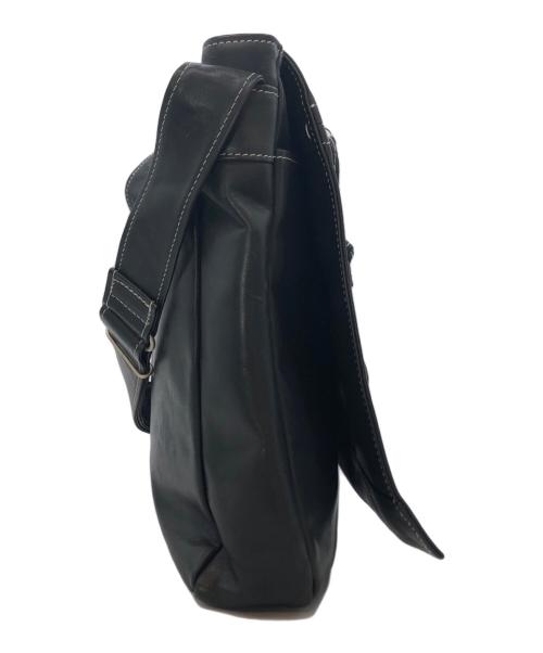 PORTER（ポーター）PORTER (ポーター) レザーショルダーバッグ ブラックの古着・服飾アイテム