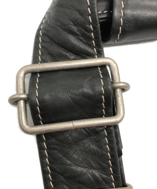 PORTER（ポーター）PORTER (ポーター) レザーショルダーバッグ ブラックの古着・服飾アイテム