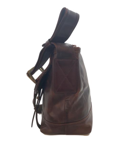 GANZO（ガンゾ）GANZO (ガンゾ) レザーメッセンジャーバッグ ブラウンの古着・服飾アイテム