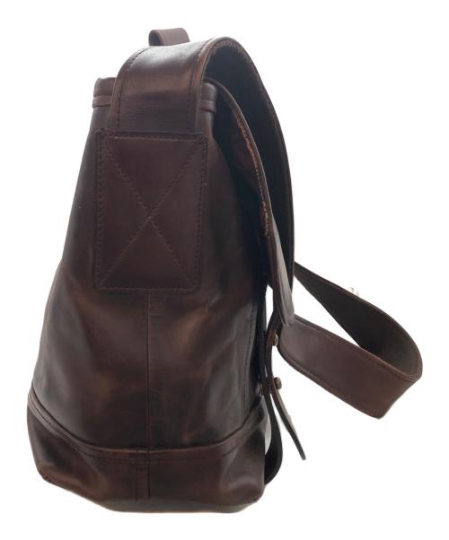 GANZO（ガンゾ）GANZO (ガンゾ) レザーメッセンジャーバッグ ブラウンの古着・服飾アイテム