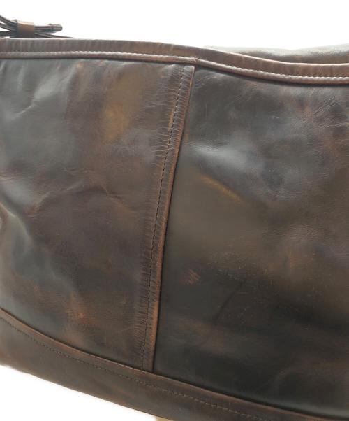 GANZO（ガンゾ）GANZO (ガンゾ) レザーメッセンジャーバッグ ブラウンの古着・服飾アイテム