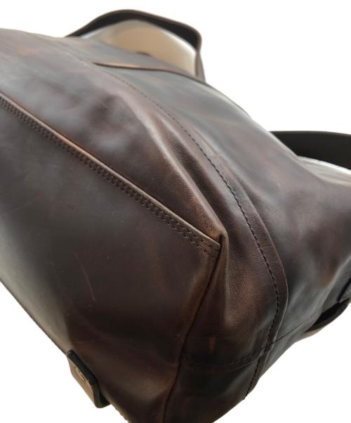 GANZO（ガンゾ）GANZO (ガンゾ) レザーメッセンジャーバッグ ブラウンの古着・服飾アイテム