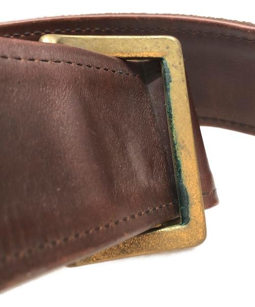 GANZO（ガンゾ）GANZO (ガンゾ) レザーメッセンジャーバッグ ブラウンの古着・服飾アイテム