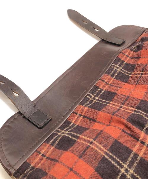 GANZO（ガンゾ）GANZO (ガンゾ) レザーメッセンジャーバッグ ブラウンの古着・服飾アイテム