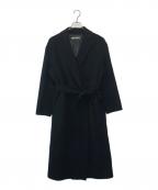 theory luxeセオリーリュクス）の古着「24AW ベルテッドウールコート」｜ブラック