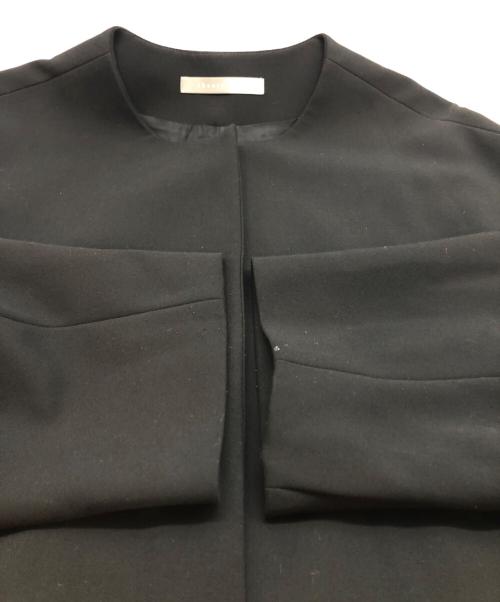 theory luxe（セオリーリュクス）theory luxe (セオリーリュクス) コクーンシルエットノーカラーコート ブラック サイズ:38の古着・服飾アイテム