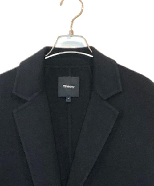 theory（セオリー）theory (セオリー) RELAXED COAT/カシミヤコート ブラック サイズ:Sの古着・服飾アイテム