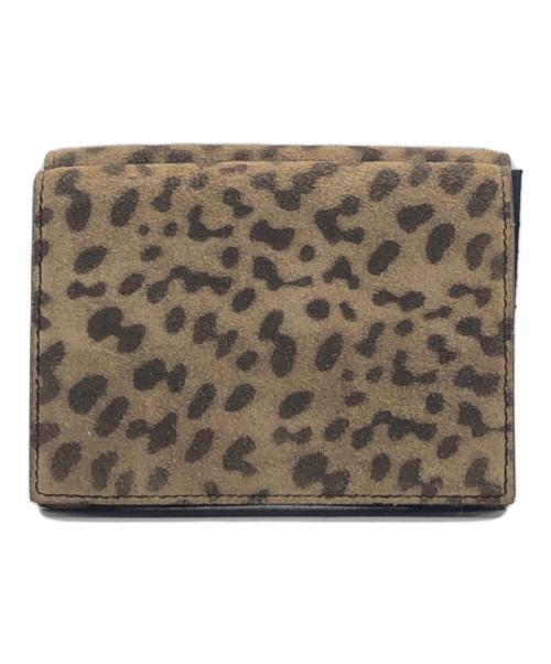 GIVENCHY（ジバンシィ）GIVENCHY (ジバンシィ) スエード レオパード 3つ折り財布 ブラウン サイズ:下記参照の古着・服飾アイテム
