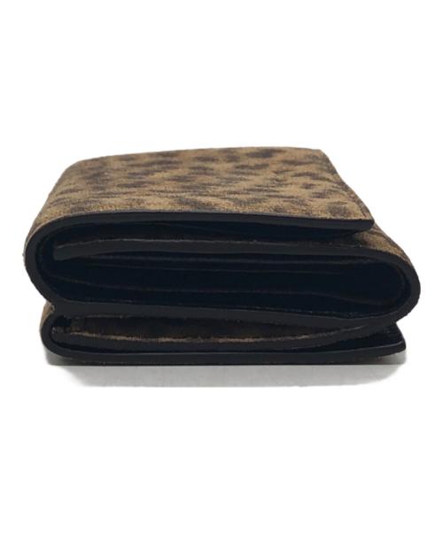 GIVENCHY（ジバンシィ）GIVENCHY (ジバンシィ) スエード レオパード 3つ折り財布 ブラウン サイズ:下記参照の古着・服飾アイテム