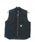 CarHarttカーハート）の古着「ダック地ベスト」｜ブラック