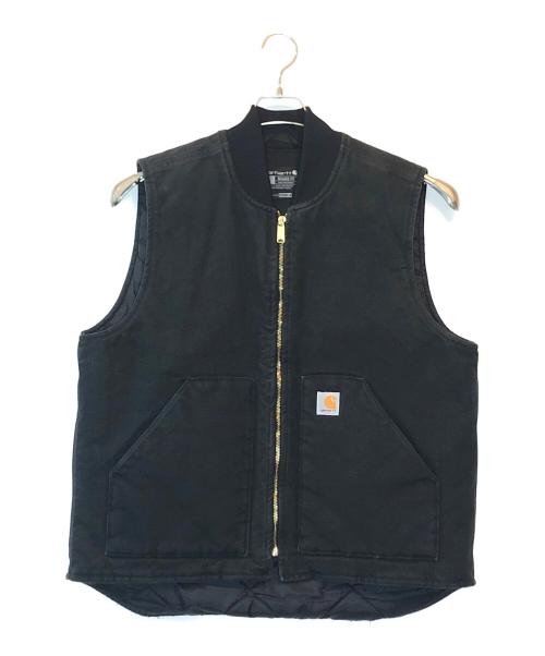 CarHartt（カーハート）CarHartt (カーハート) ダック地ベスト ブラック サイズ:Lの古着・服飾アイテム