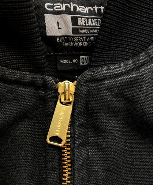 CarHartt（カーハート）CarHartt (カーハート) ダック地ベスト ブラック サイズ:Lの古着・服飾アイテム