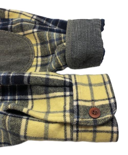 COMME des GARCONS JUNYA WATANABE MAN（コム デ ギャルソン ジュンヤ ワタナベ マン）COMME des GARCONS JUNYA WATANABE MAN (コム デ ギャルソン ジュンヤ ワタナベ マン) チェックシャツ イエロー サイズ:Sの古着・服飾アイテム