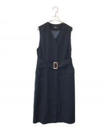 Diagram GRACE CONTINENTAL（ダイアグラム グレースコンチネンタル）の古着「ジレワンピース」｜ブラック