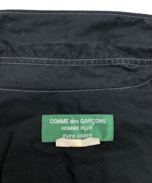 COMME des GARCONS HOMME PLUS（コムデギャルソンオムプリュス）COMME des GARCONS HOMME PLUS (コムデギャルソンオムプリュス) ポリ縮絨レイヤードシャツ ブラック サイズ:Sの古着・服飾アイテム