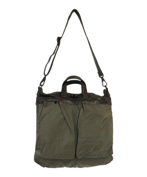 ISAMU KATAYAMA BACKLASH（イサムカタヤマ・バックラッシュ）ISAMU KATAYAMA BACKLASH (イサムカタヤマ・バックラッシュ) 2WAYバッグ オリーブの古着・服飾アイテム