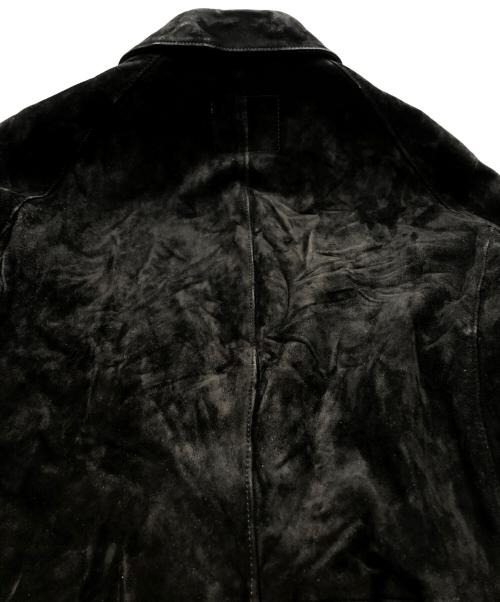 ISAMU KATAYAMA BACKLASH（イサムカタヤマ･バックラッシュ）ISAMU KATAYAMA BACKLASH (イサムカタヤマ・バックラッシュ) スウェードコート ブラック サイズ:２の古着・服飾アイテム
