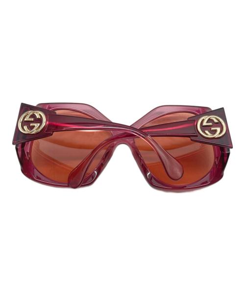 GUCCI（グッチ）GUCCI (グッチ) サングラス ピンク サイズ:62□16の古着・服飾アイテム