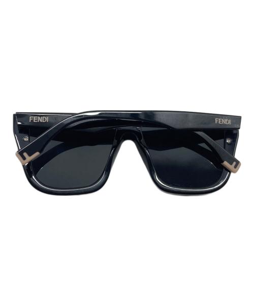 FENDI（フェンディ）FENDI (フェンディ) スクエアフレームサングラス ブラック サイズ:62□9-145の古着・服飾アイテム