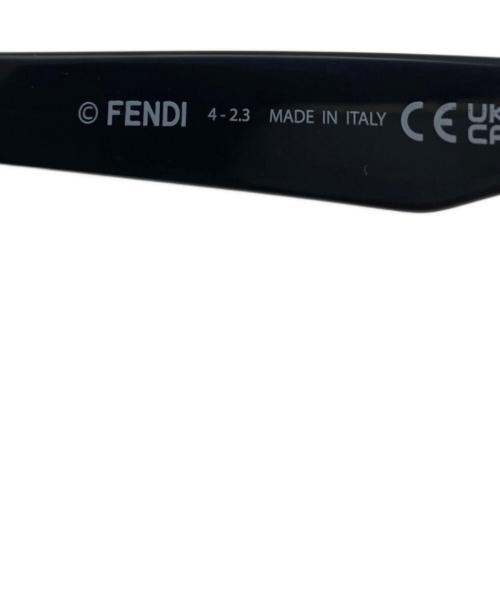 FENDI（フェンディ）FENDI (フェンディ) スクエアフレームサングラス ブラック サイズ:62□9-145の古着・服飾アイテム