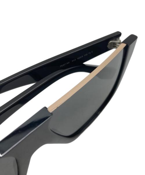 FENDI（フェンディ）FENDI (フェンディ) スクエアフレームサングラス ブラック サイズ:62□9-145の古着・服飾アイテム