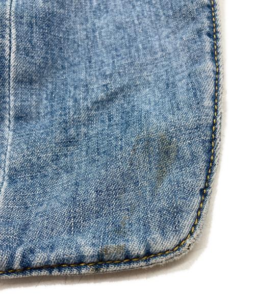 Maison Margiela（メゾンマルジェラ）Maison Margiela (メゾンマルジェラ) ノーカラーデニムジャケット インディゴ サイズ:SIZE 46の古着・服飾アイテム