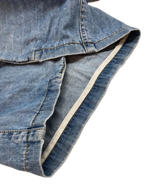 Maison Margiela（メゾンマルジェラ）Maison Margiela (メゾンマルジェラ) ノーカラーデニムジャケット インディゴ サイズ:SIZE 46の古着・服飾アイテム