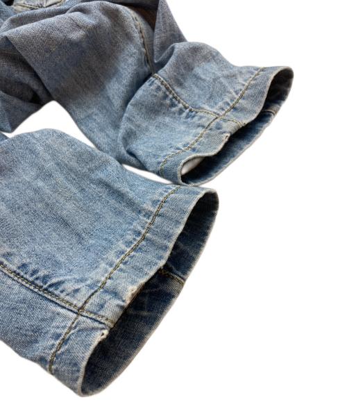 Maison Margiela（メゾンマルジェラ）Maison Margiela (メゾンマルジェラ) ノーカラーデニムジャケット インディゴ サイズ:SIZE 46の古着・服飾アイテム