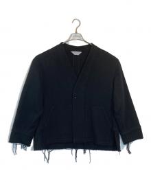 ANCELLM（アンセルム）の古着「W/S COLLARLESS JACKET」｜ブラック