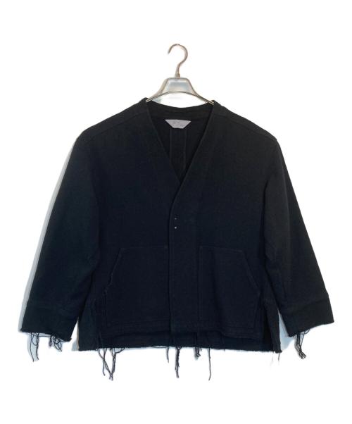 ANCELLM（アンセルム）ANCELLM (アンセルム) W/S COLLARLESS JACKET ブラック サイズ:SIZE 2の古着・服飾アイテム