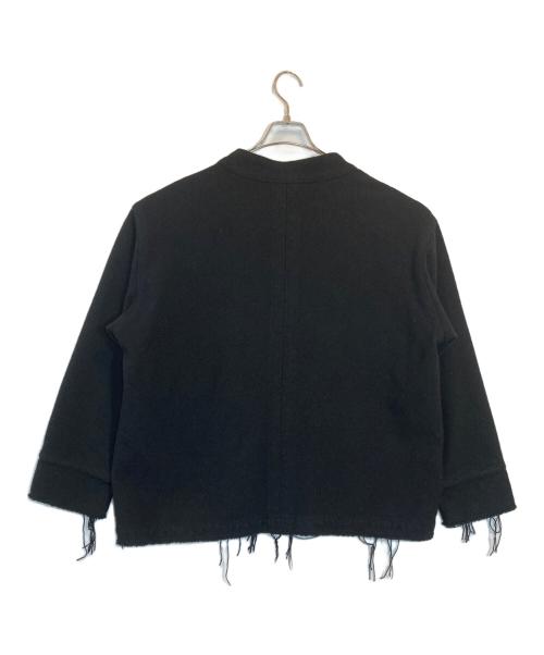 ANCELLM（アンセルム）ANCELLM (アンセルム) W/S COLLARLESS JACKET ブラック サイズ:SIZE 2の古着・服飾アイテム