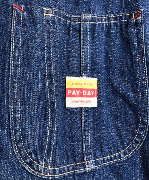 PAY DAY（ペイデイ）PAY DAY (ペイデイ) カバーオール インディゴ サイズ:表記なしの古着・服飾アイテム
